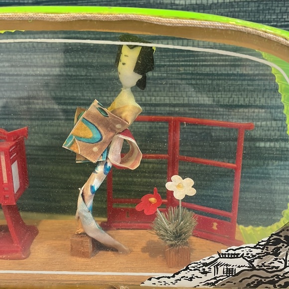 Vintage Japanese Geisha Diorama - Picture 3 of 8